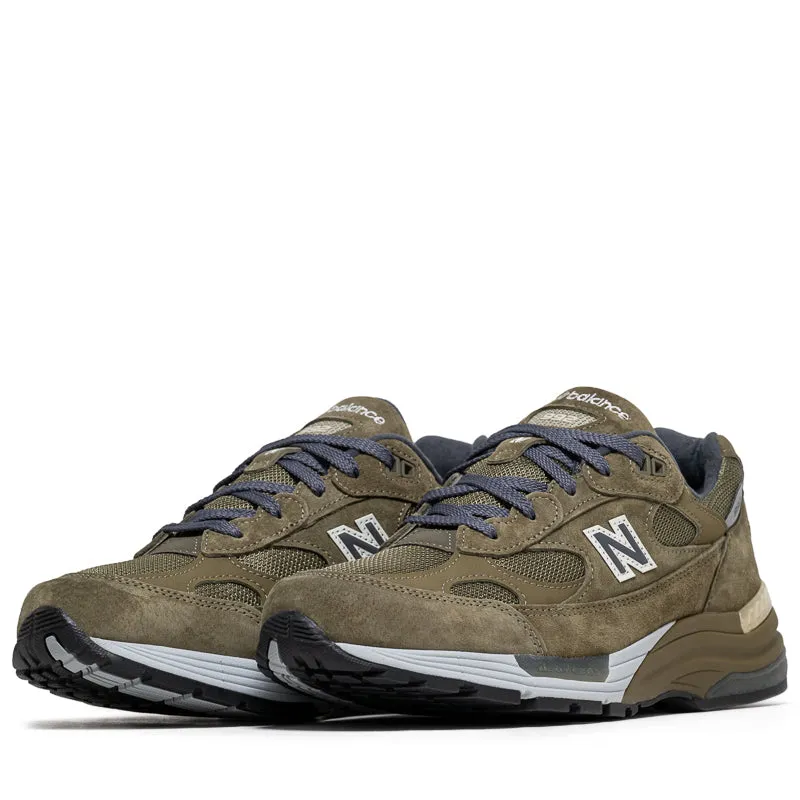 New Balance Made in USA 992 - Dark Camo/Covert Green Flexible Soles