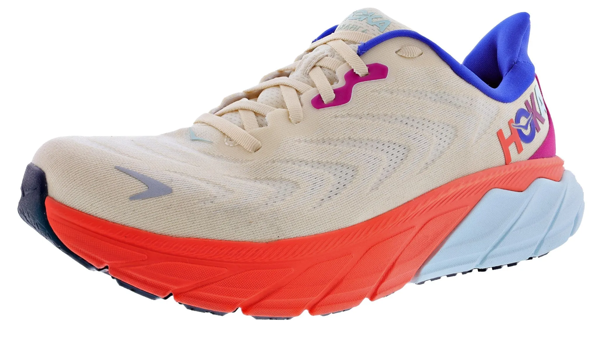 Hoka Arahi 6 Men's Ultra Marathon Cushioned Running Shoes for Bunions track runner
