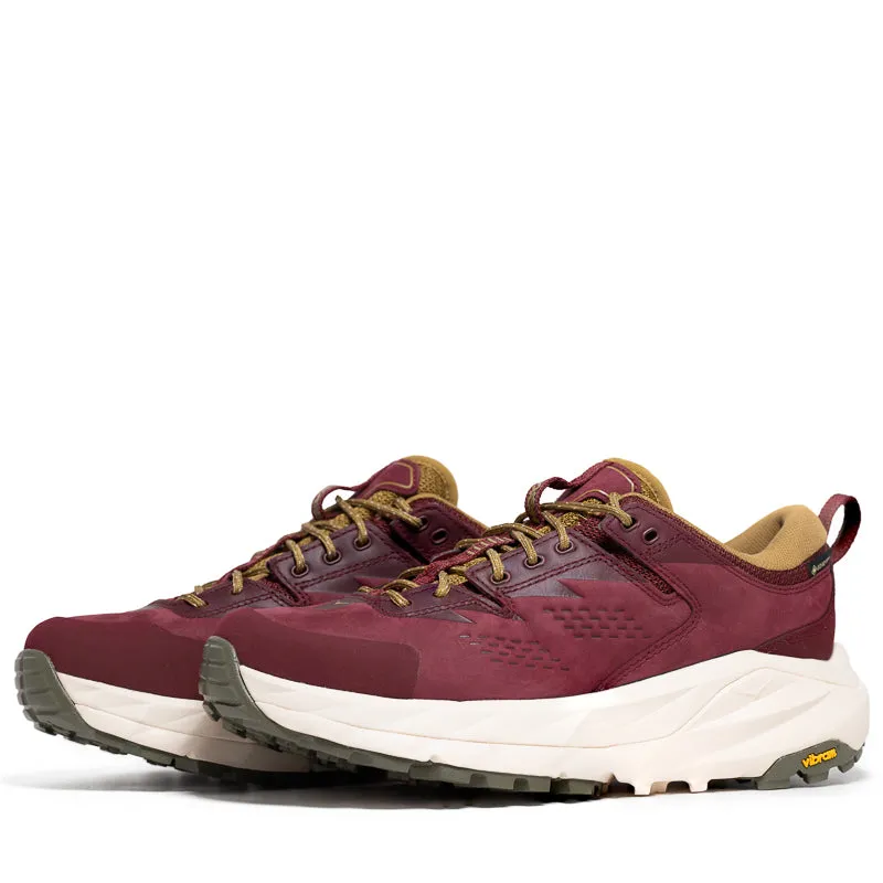 Streamlined materials Contoured Heel Cup Hoka Kaha Low GORE-TEX TP - Varsity Burgundy/Alabaster