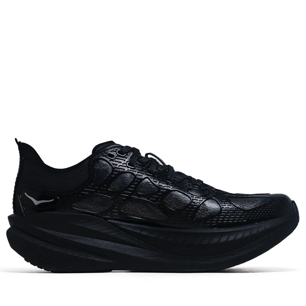 Exclusive breathability Hoka Mach X Caged - Black/Midnight Blue