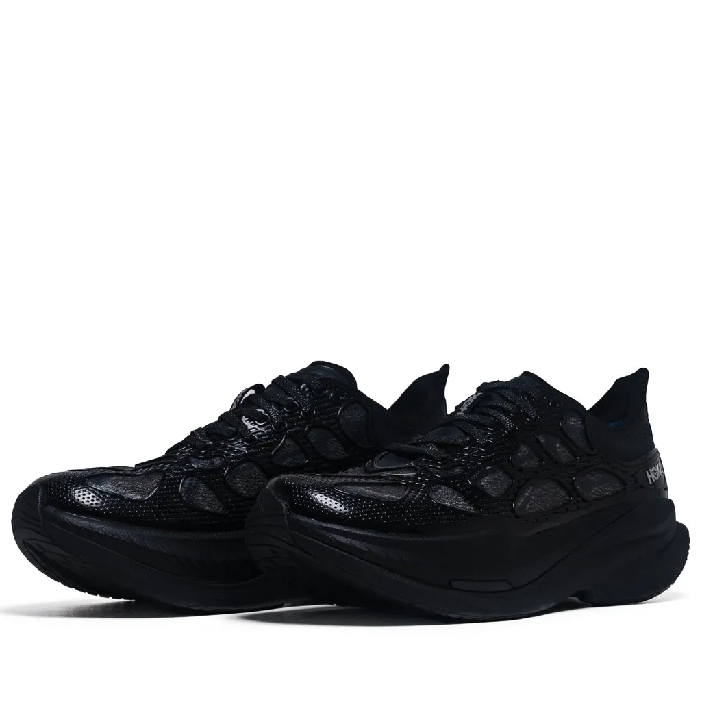 Hoka Mach X Caged - Black/Midnight Blue Cycling Comfort