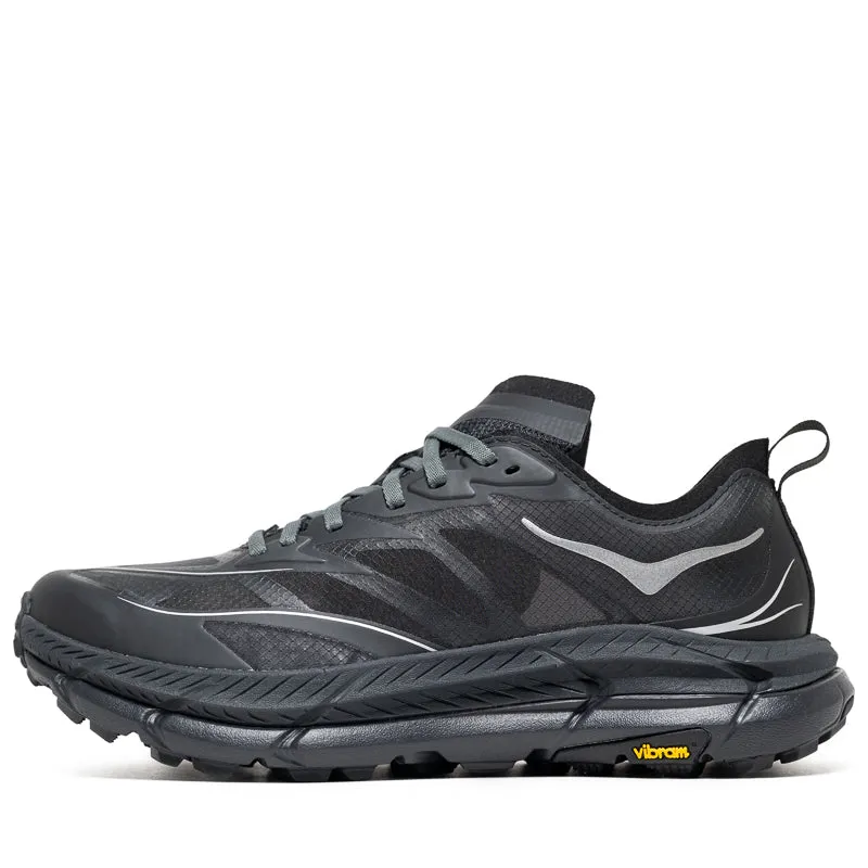 Hoka Mafate Speed 4 Lite - Black/Outer Orbit Vegan Leather Construction