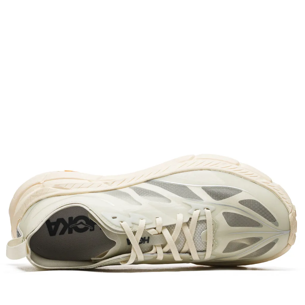 Hoka Mafate Speed 4 Lite - Truffle Salt/Vintage Yellow Vent Mesh