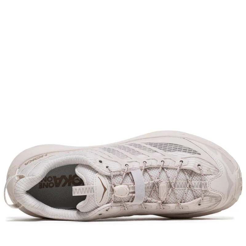 Hoka Mafate Three2 Grid - Rose Cream/Stucco Flat Comfort Textured Tread