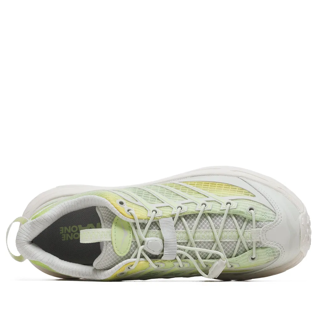 Light Fabric Comfort Zone Hoka Mafate Three2 Grid - Truffle Salt/Sour Lemon