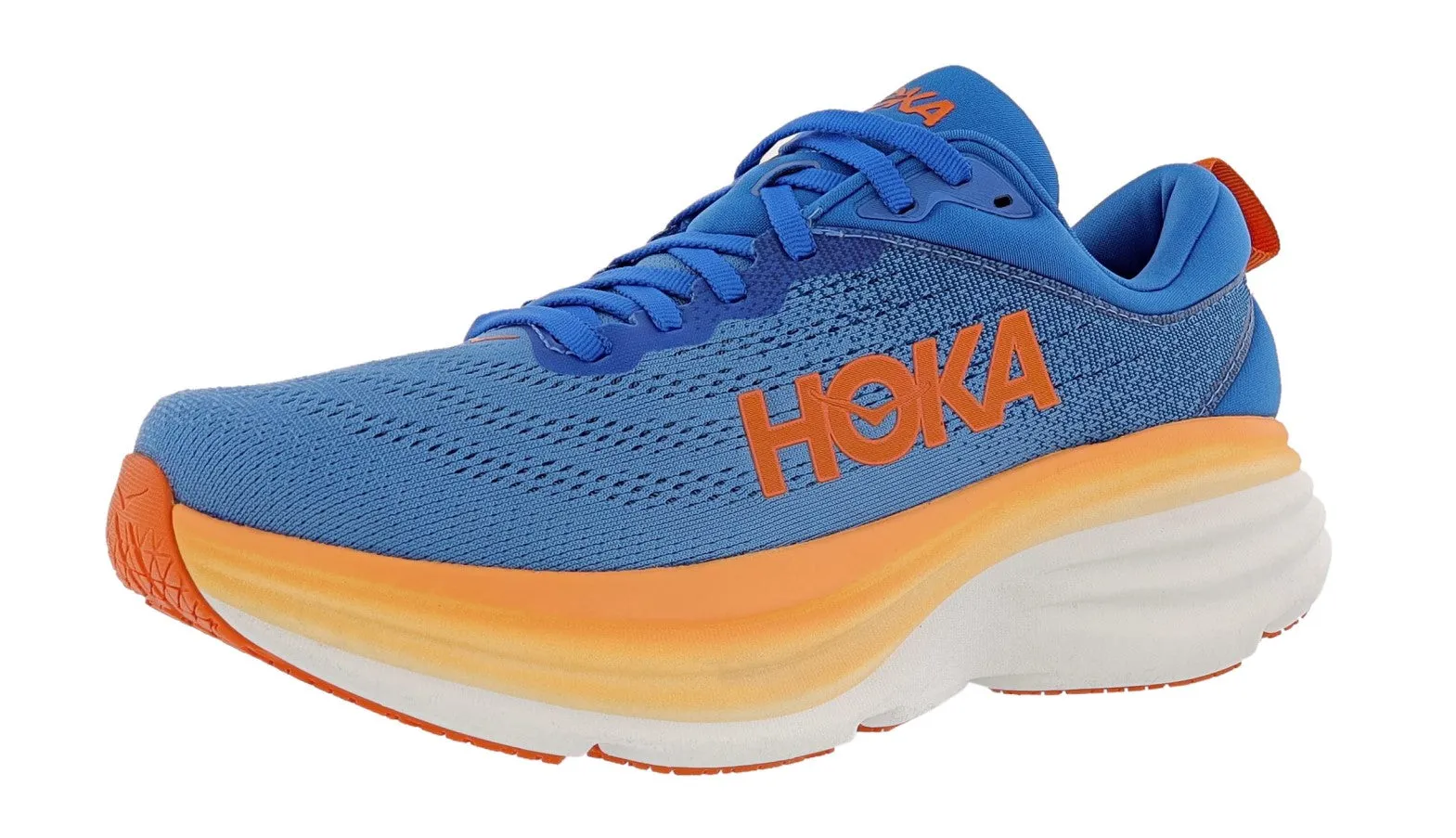 Hoka Men's Bondi 8 Ultra Cushioned Walking & Running Shoes running gloves weight - training running shoes