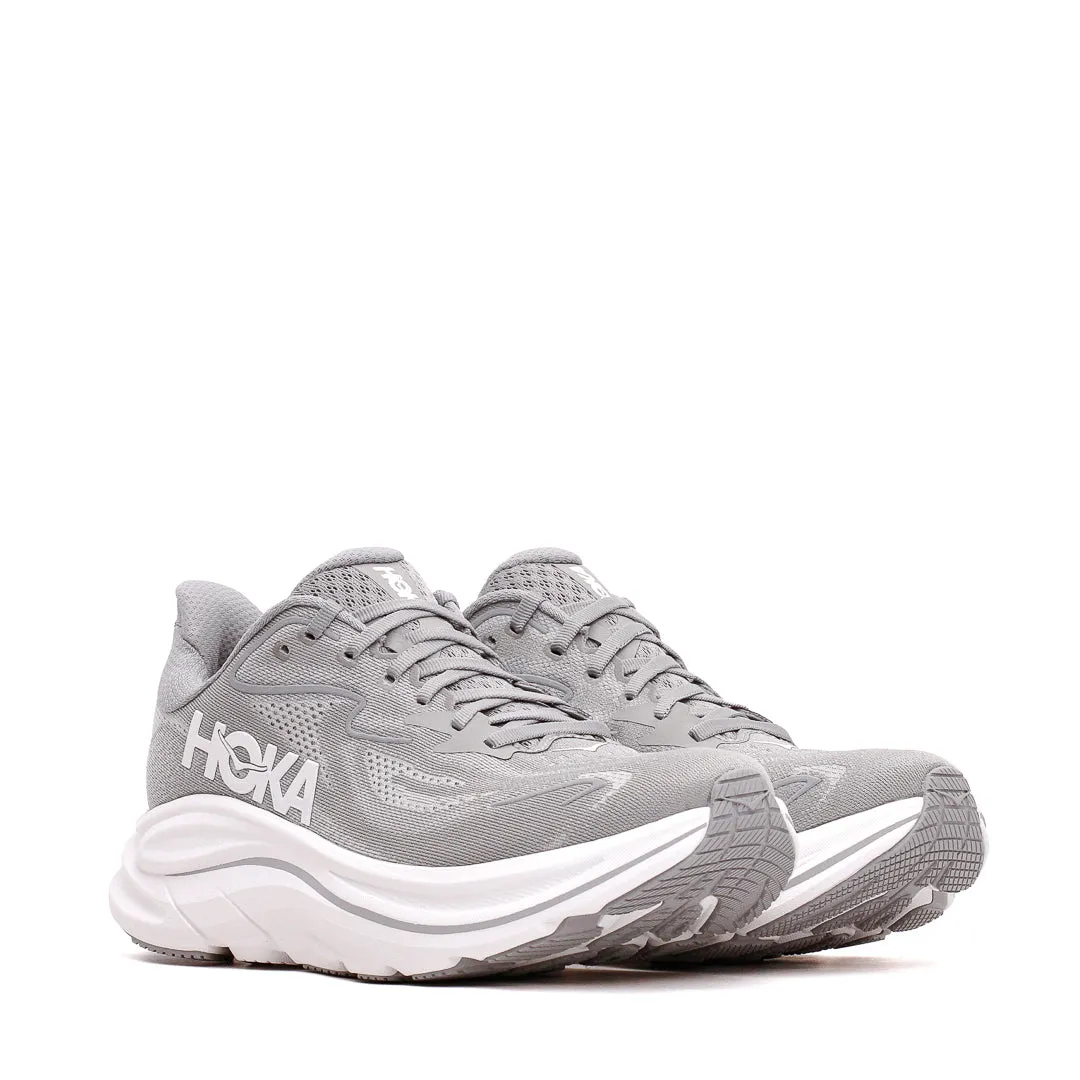 firm midsole shoes Hoka One One Men Clifton 10 Stellar Grey 1162030-STLLR