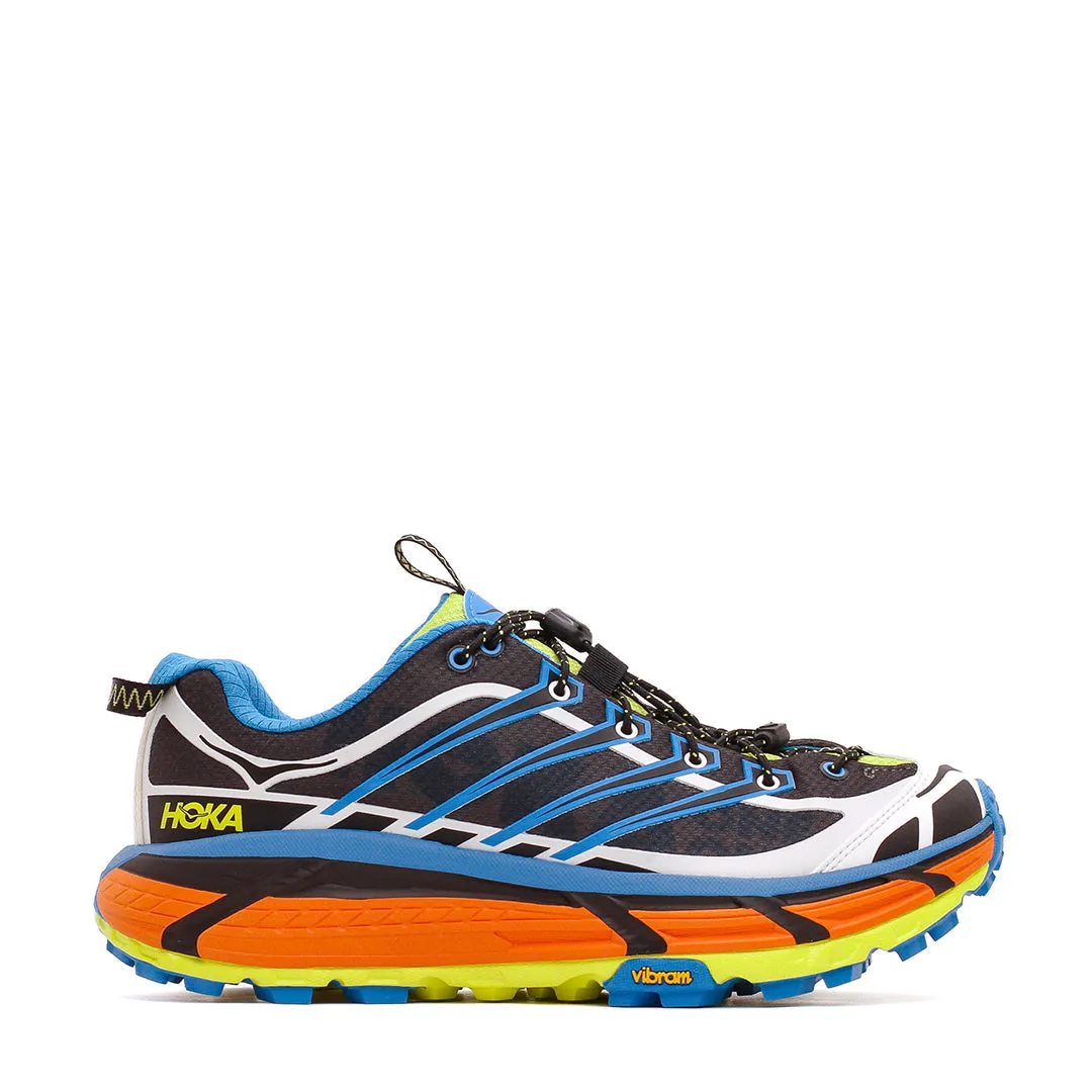 fire - department - training running shoes Hoka One One Men Mafate Three2 Black Diva Blue 1141572-BDVB