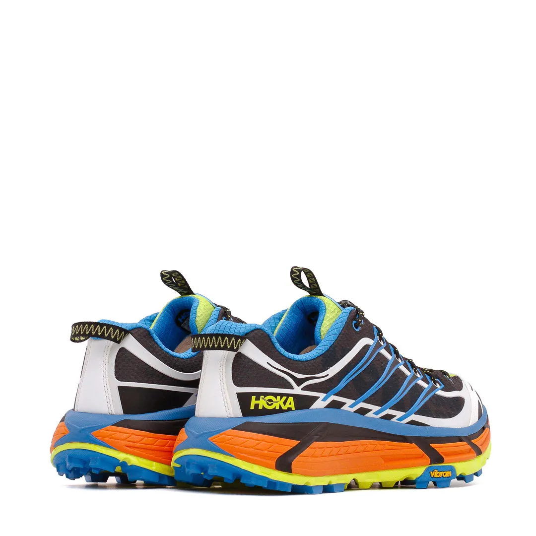 Hoka One One Men Mafate Three2 Black Diva Blue 1141572-BDVB running in a school run shoes