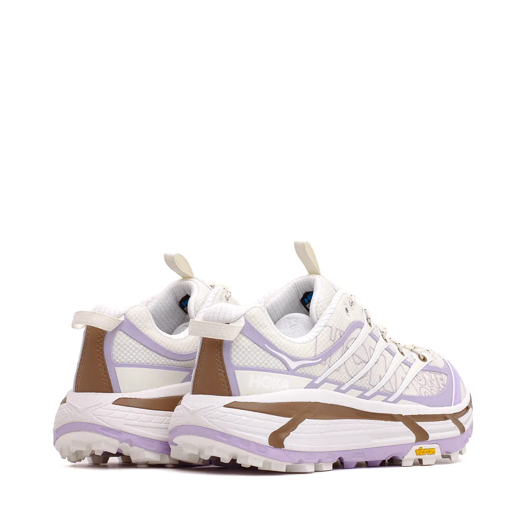 LightweightMaterial Light - colored Hoka One One Men Mafate Three2 Wordmark Alabaster Iris Flower 1175490-ASF