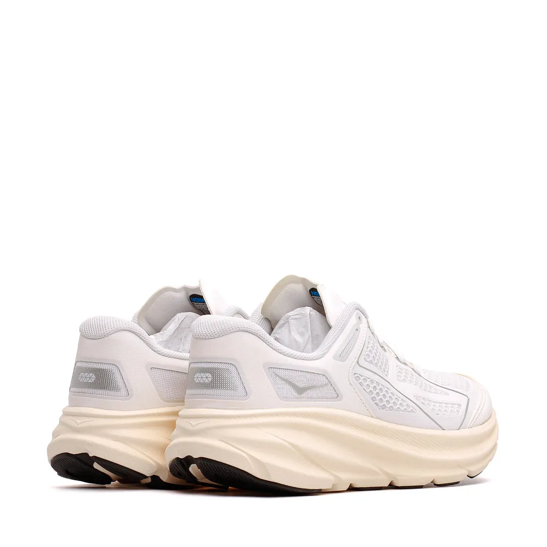 Hoka One One Unisex Clifton One9 Frost Cosmic Grey 1155370-FCG running in a community park shoes