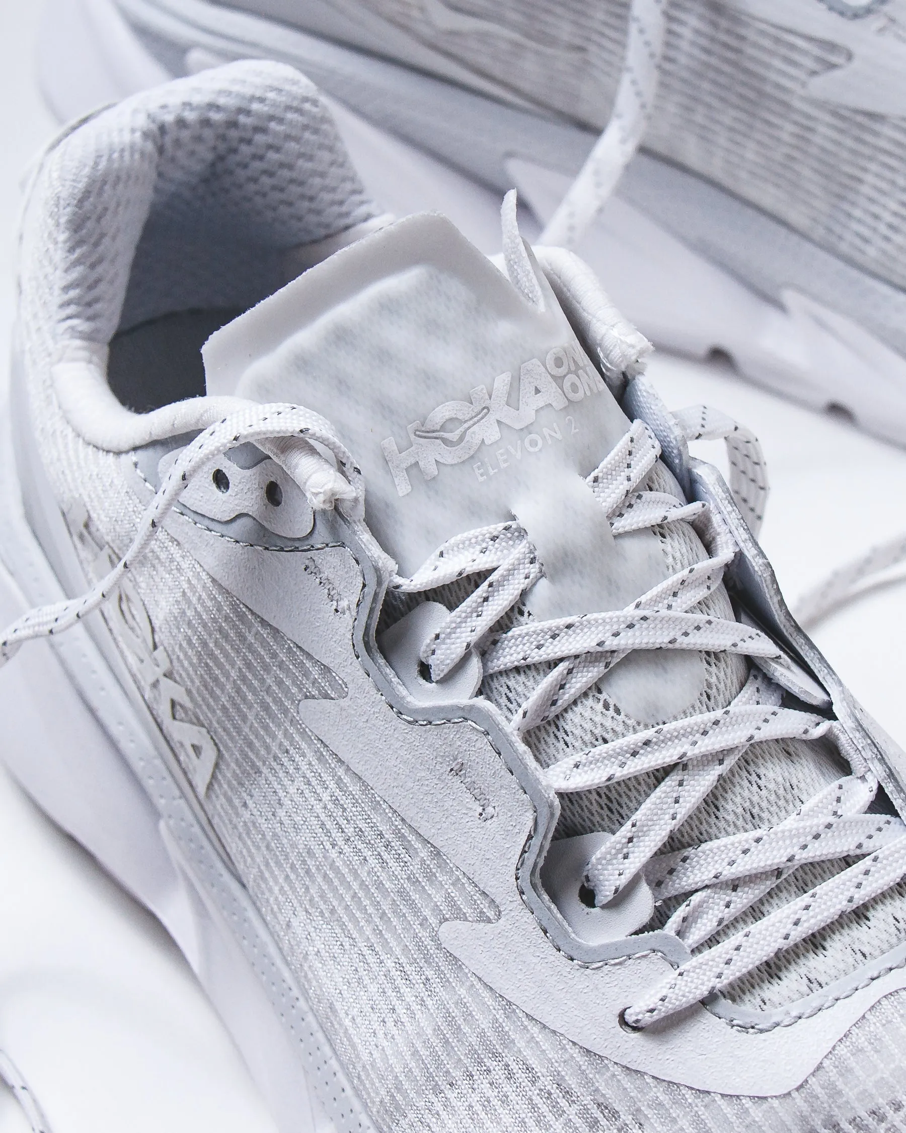 Hoka One One Unisex Elevon 2 TS White Cosmic Grey 1165230-WMC pronation - control shoes