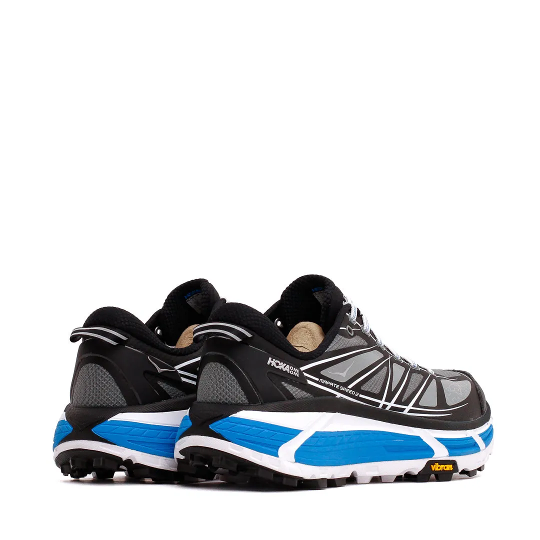 running in a marathon shoes Hoka One One Unisex Mafate Speed 2 Black White 1126851-BWHT