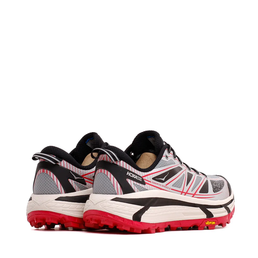 Zip Up budget-friendly Hoka One One Unisex Mafate Speed 2 Galactic Grey Ruby Red 1126851-GTCG