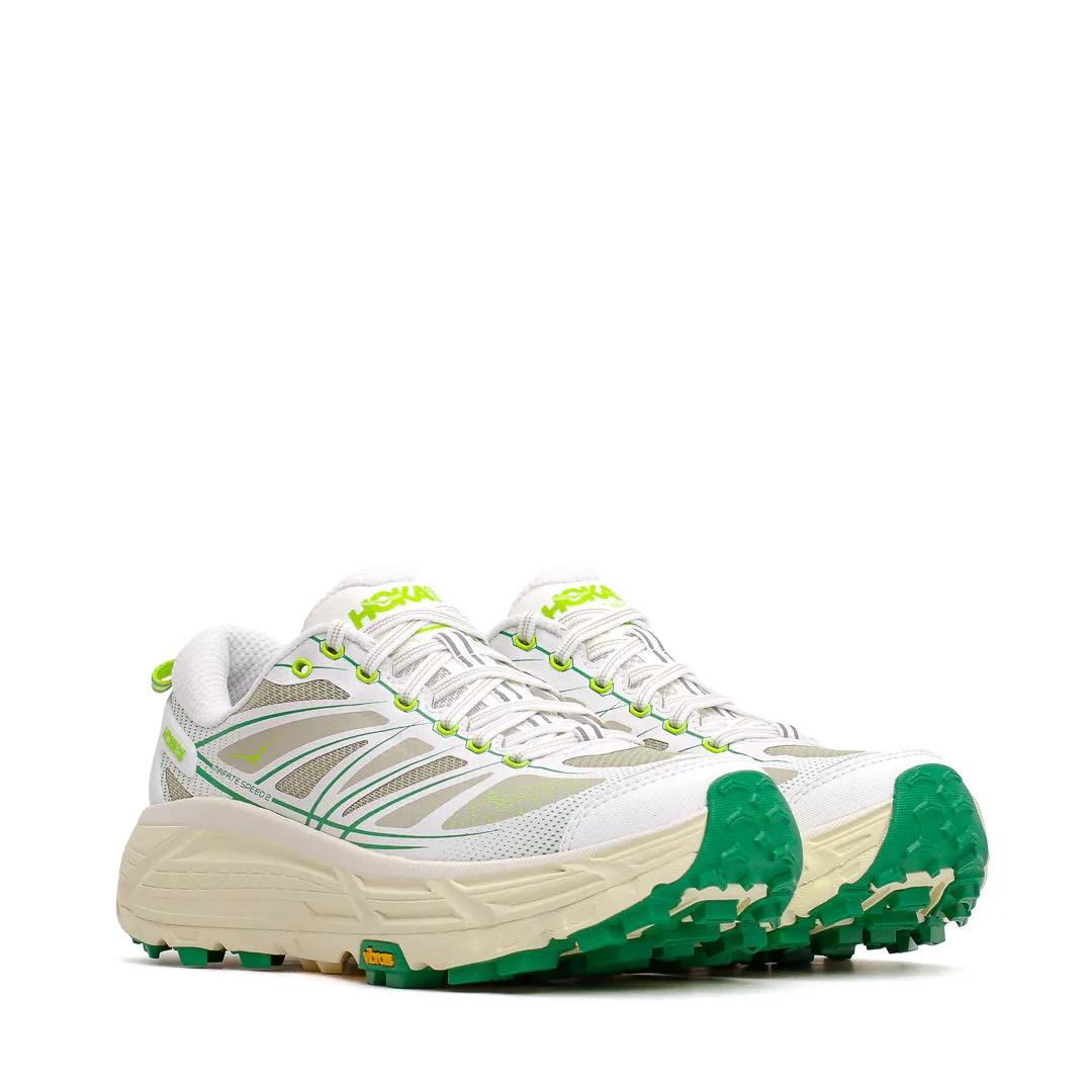 Hoka One One Unisex Mafate Speed 2 White Fresh Cut Grass 1126851-WTFR Style - savvy beginner - appropriate shoes