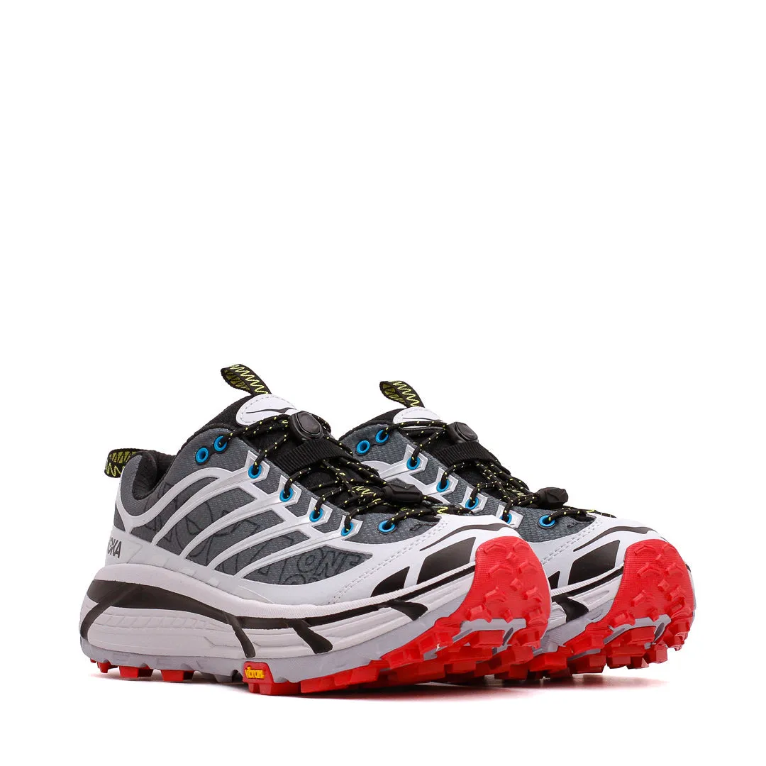 Hoka One One Unisex Mafate Three2 Wordmark Ash Grey Outer Orbit 1175490-ARYT Heart - rate - monitor - enabled Sunny - day running