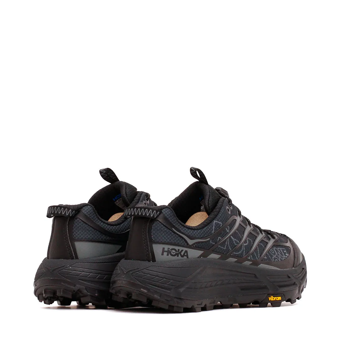 Hoka One One Unisex Mafate Three2 Wordmark Black Outer Orbit 1175490-BCKT rebound Endurance Ride