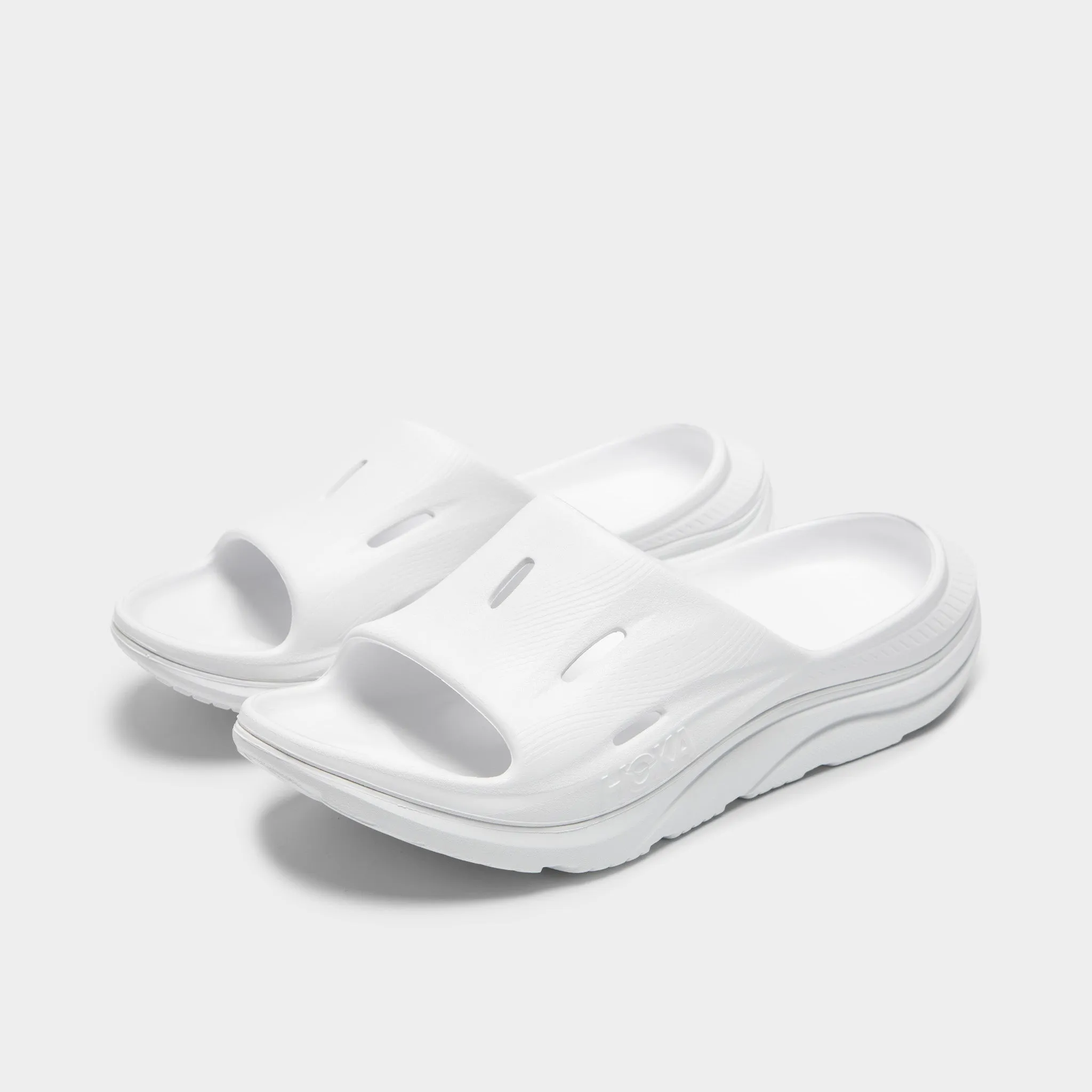 Core Support Rain Safe Hoka Ora Recovery Slide 3 White / White