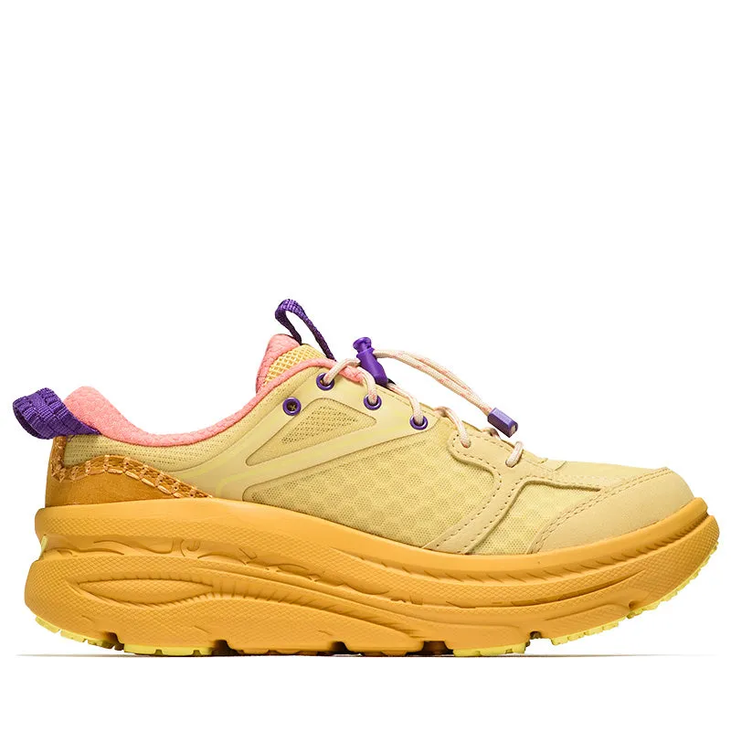 Hoka U Bondi B3LS - Flaxseed/Varsity Yellow Sleek Ease
