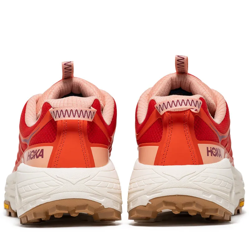 Stable Landing Professional Fit Hoka U Mafate Three2 - Tomato/Vermillion
