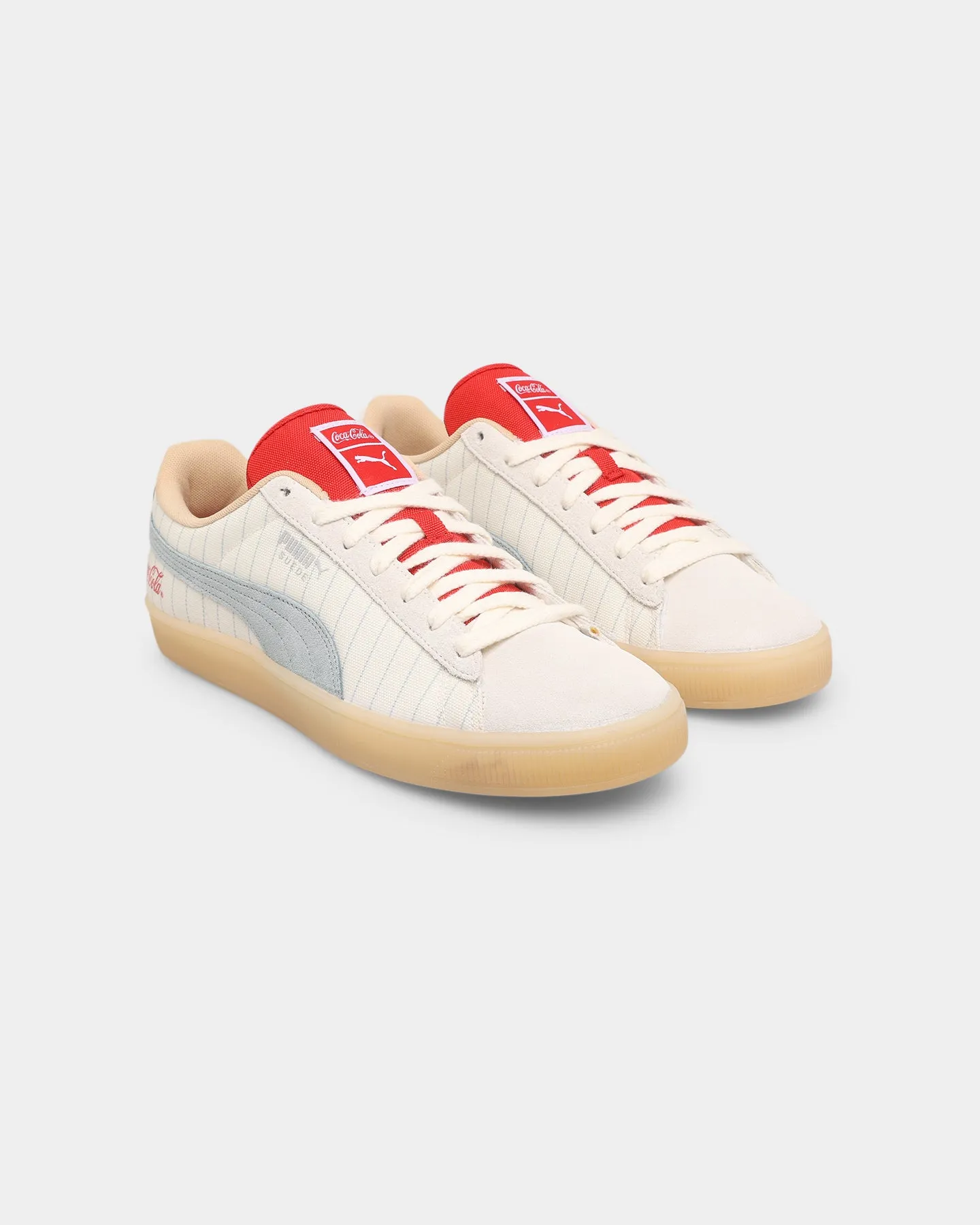 Puma X Coca Cola Suede Coca Cola Shoes Ivory Glow-Slate velcro