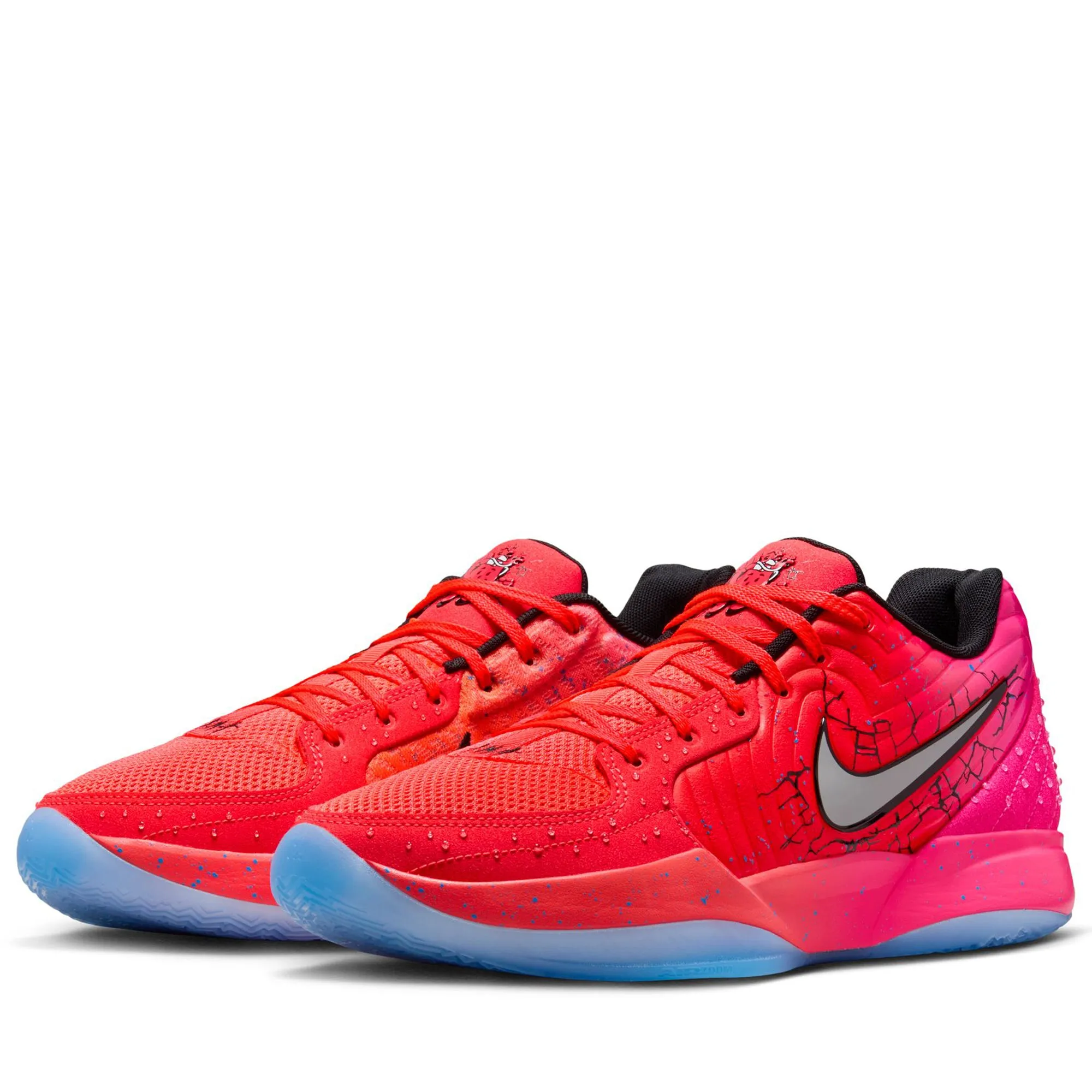 Padded interior Elastic Bands Nike Ja 2 'Tropical Punch' - Bright Crimson/Flat Silver