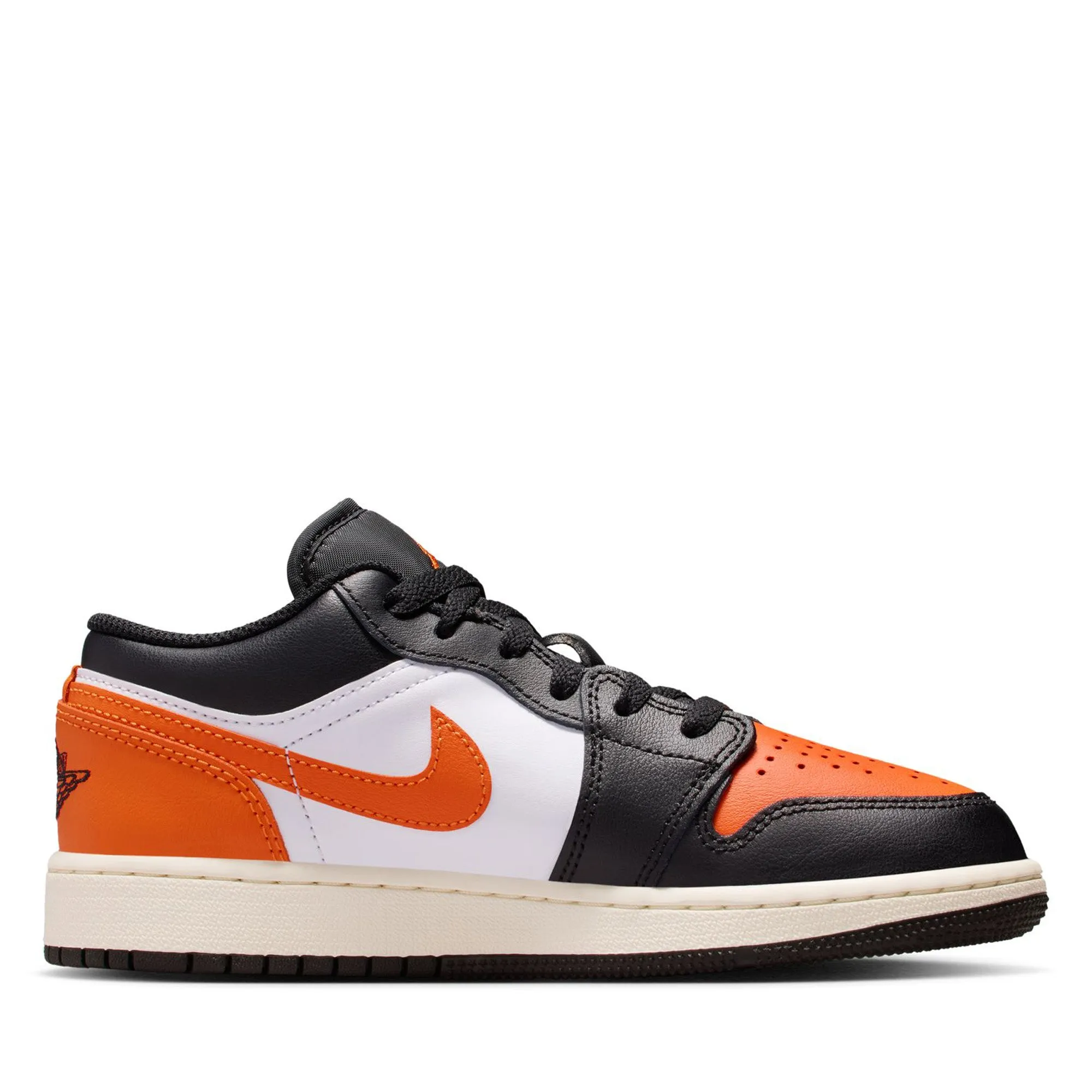 Air Jordan 1 Low (GS) - Black/Starfish Weather Resistant Finish