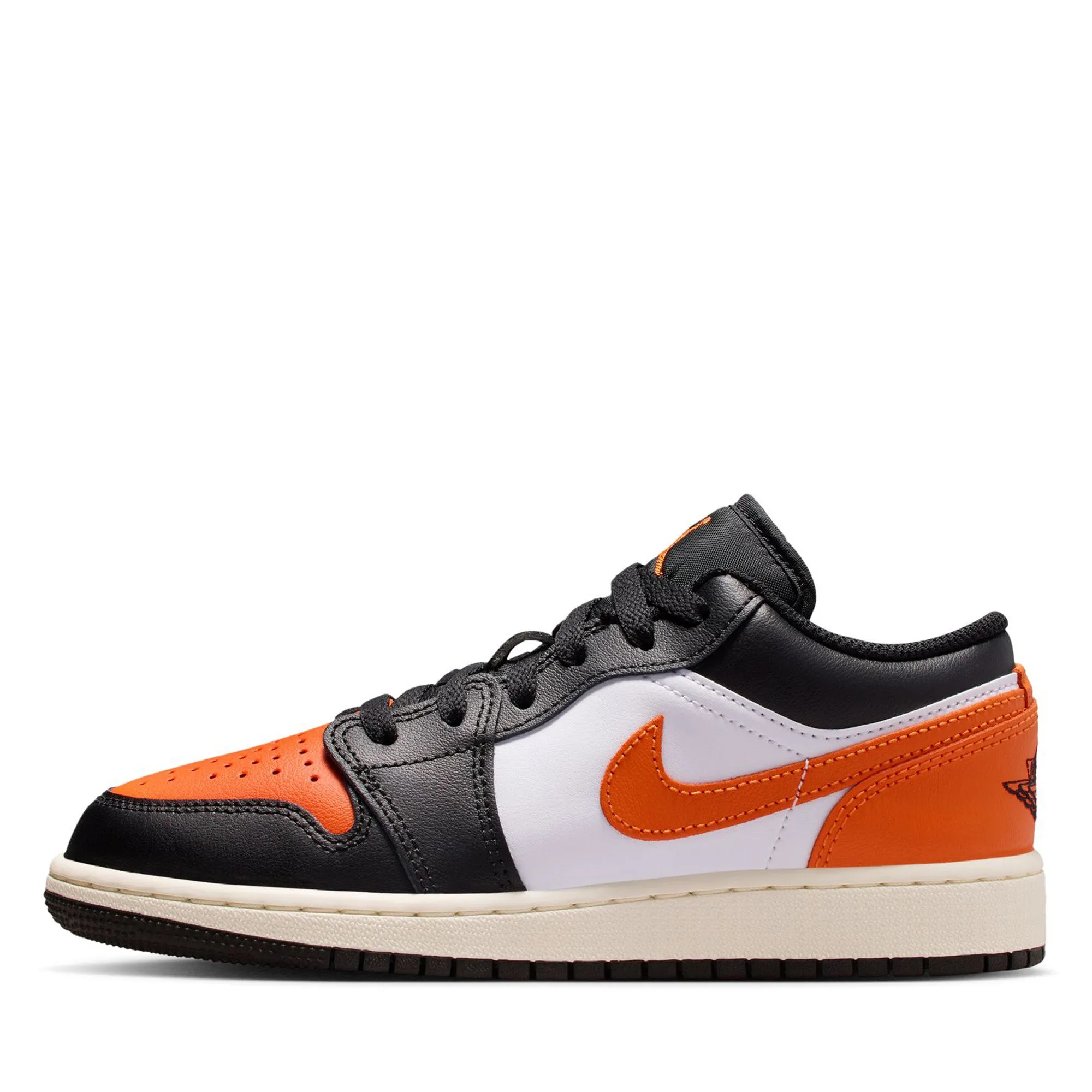 Cushioned Walk Air Jordan 1 Low (GS) - Black/Starfish