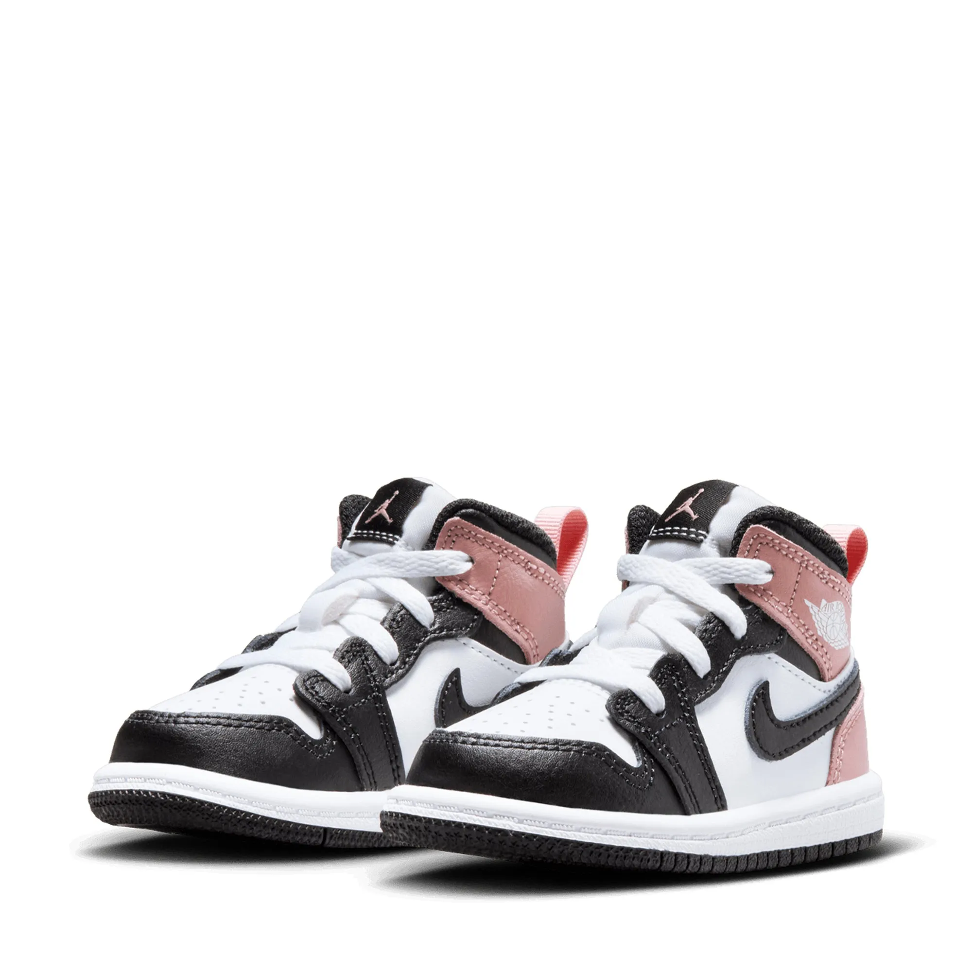 Quick Slip Timeless arch Jordan 1 Mid (TD) - White/Rust Pink