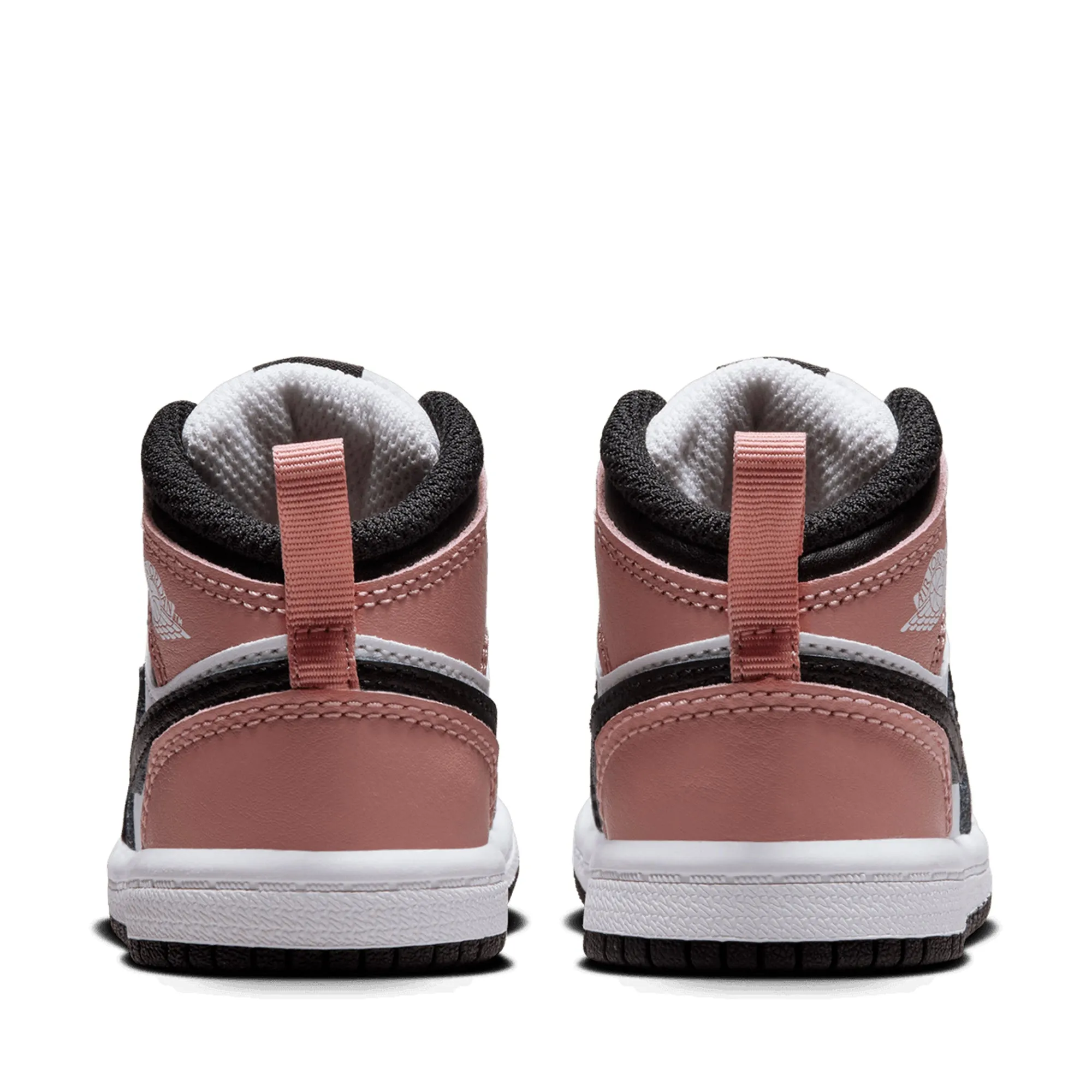 Jordan 1 Mid (TD) - White/Rust Pink Soft Grip zip