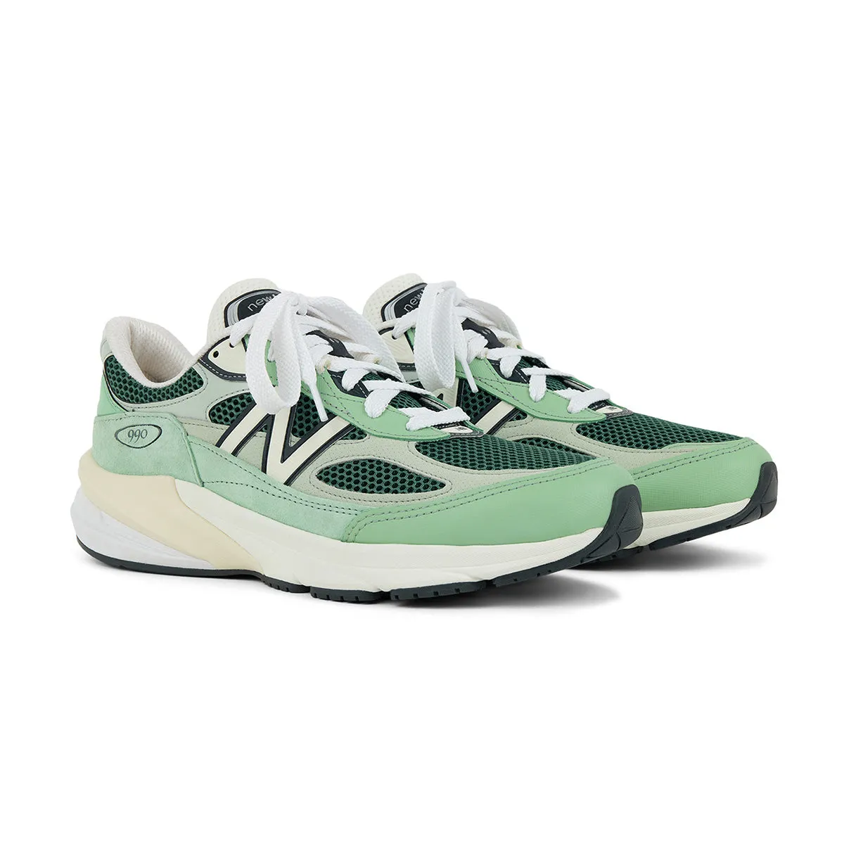 Refined fit Cone Heel In USA 990v6 'Avocado'