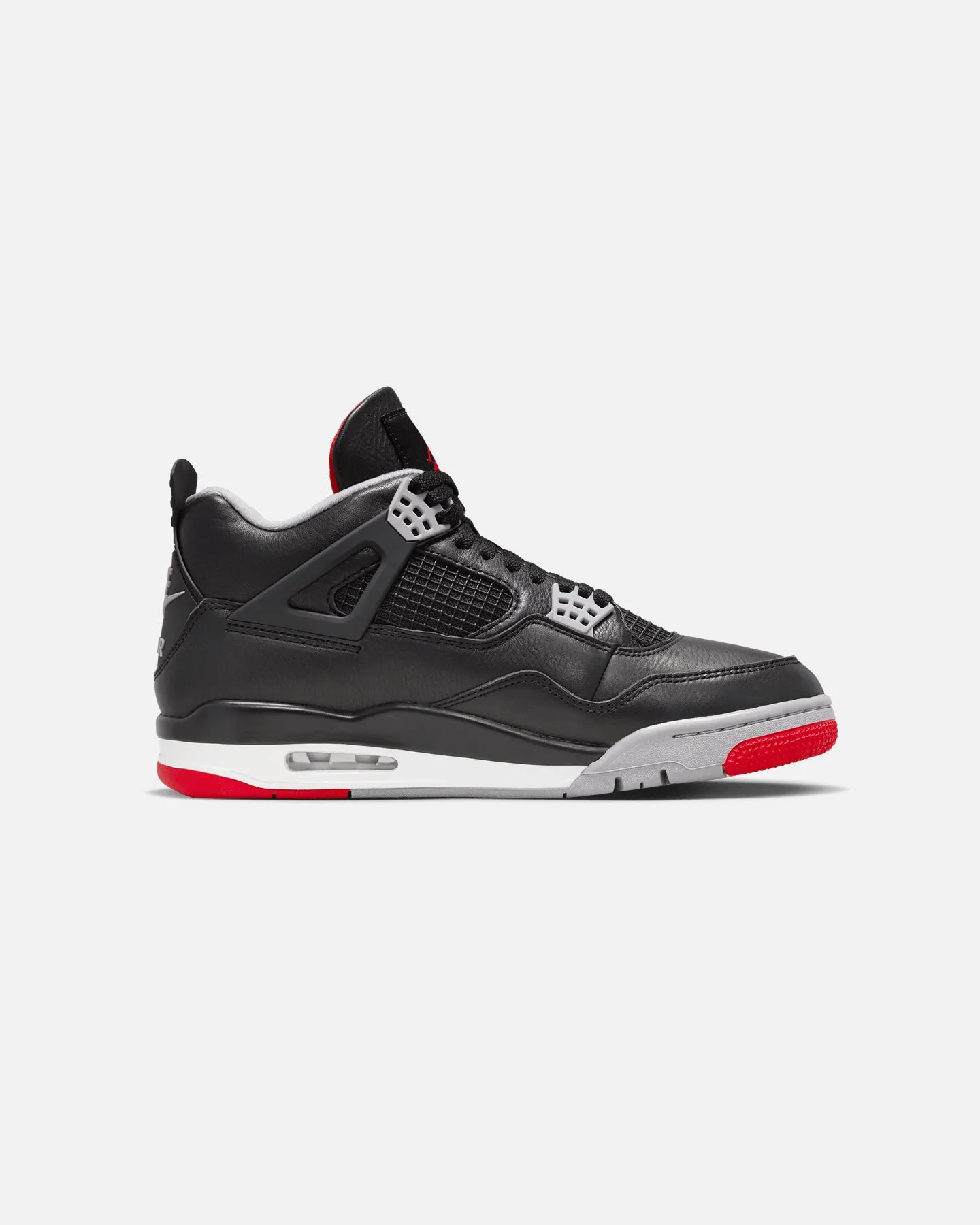 Jordan Air Jordan 4 Retro Black/Fire Red Flexible Sole Quick Step