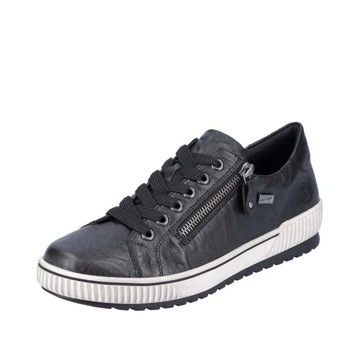 Womens Remonte Maditta 00 in Black/Black Flat Bottom Comfy Base