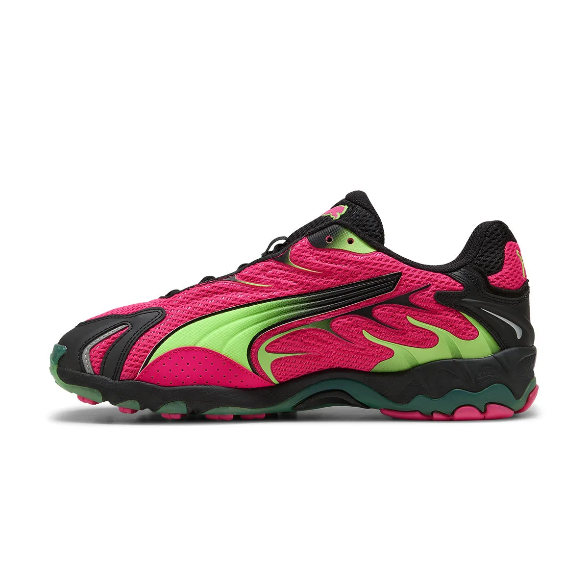 Inhale 'Fluro Pink Pes Green Glare' Canvas