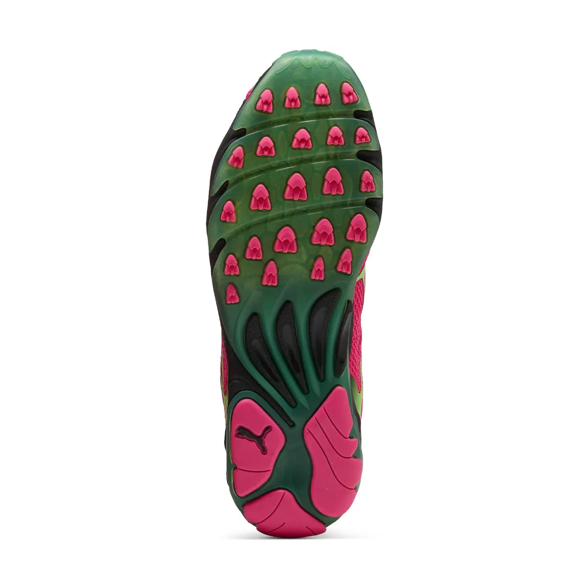 side - zip Inhale 'Fluro Pink Pes Green Glare'