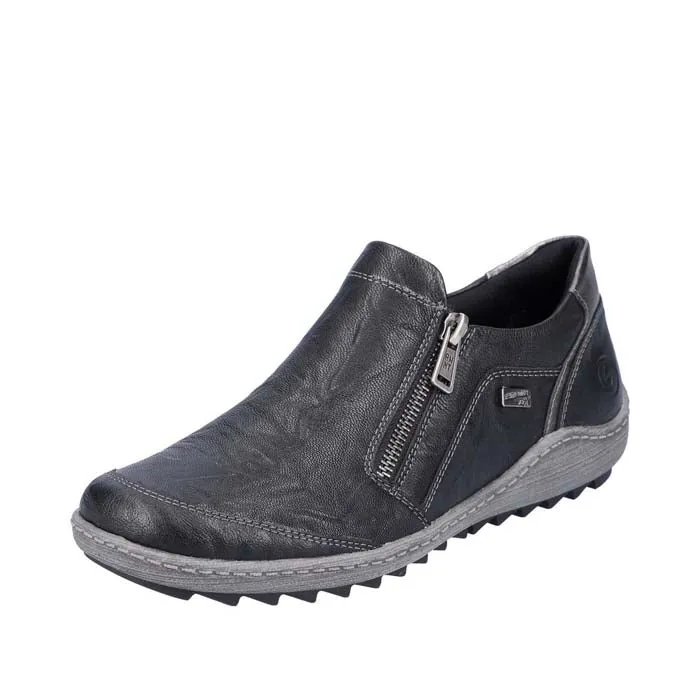 Chill Time Womens Remonte Liv 28 in Schwarz/Schwarz/Altsilber