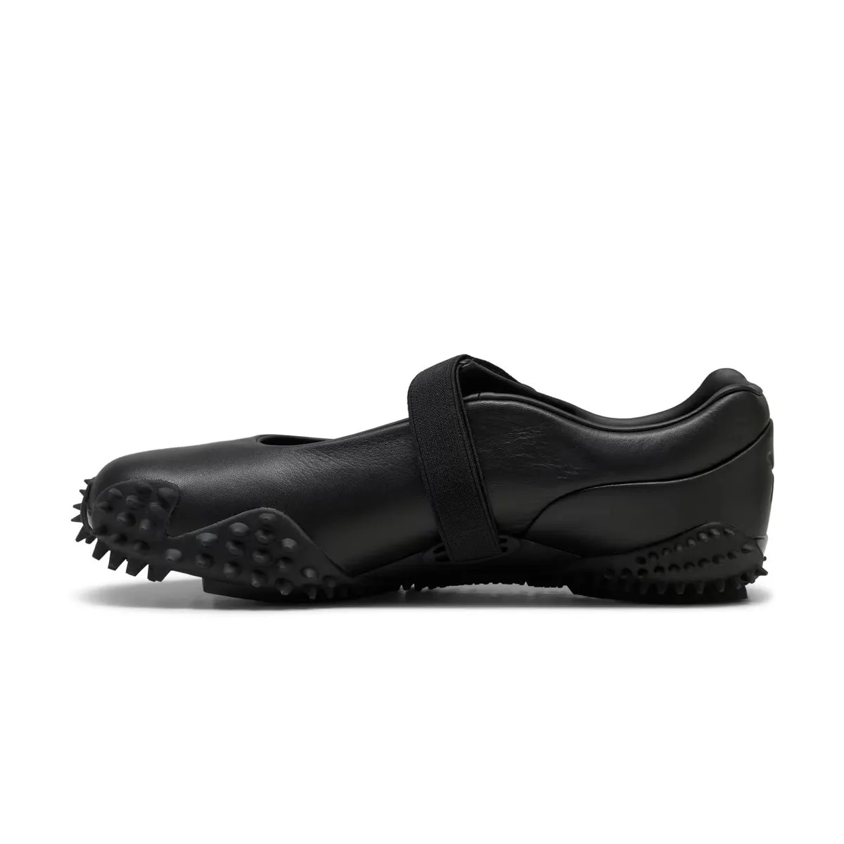 Mostro Fey Leather 'Puma Black' Fur Trim