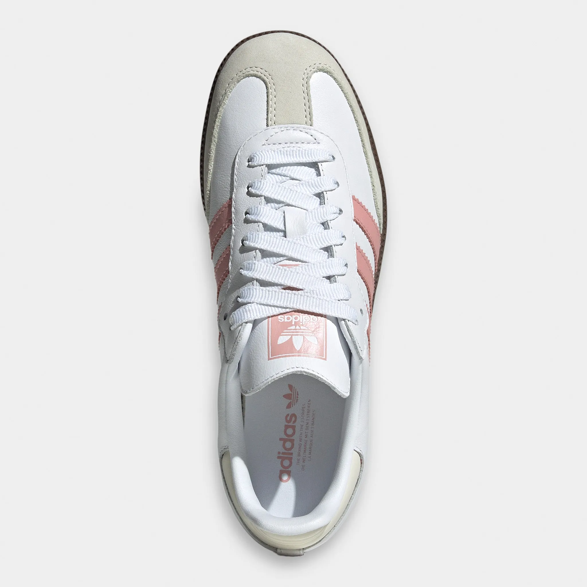 adidas Women's Samba OG White / Wonder Mauve - White Elastic