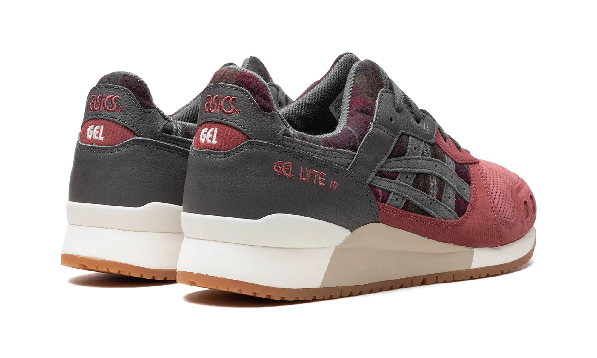 Wrinkle Resistant Comfort Memory Foam Gel Lyte 3 OG "Brisket Red"