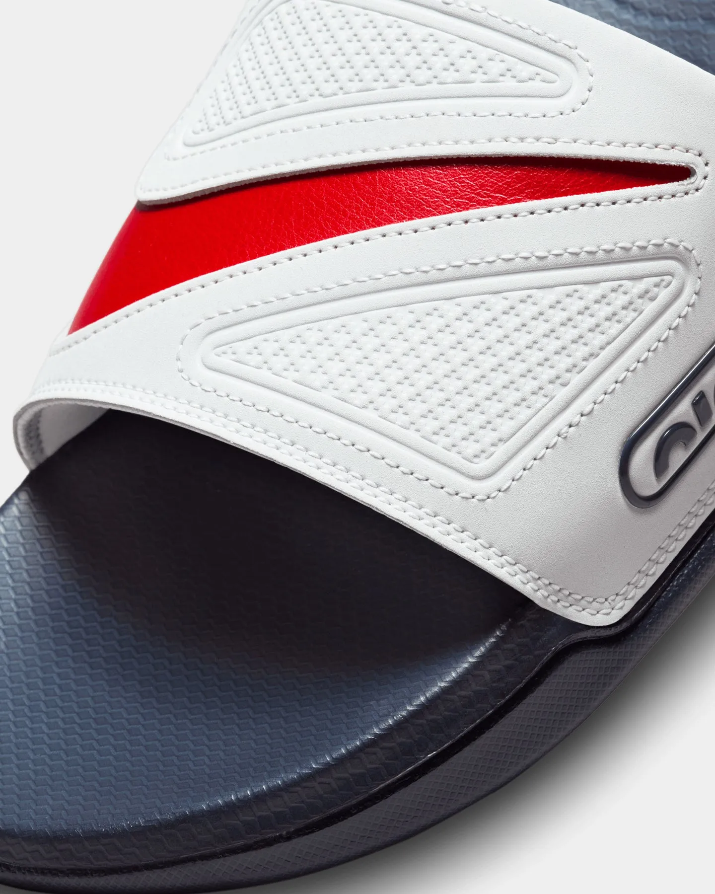 Nike Air Max Cirro Slides Photon Dust/University Red Yoga Base