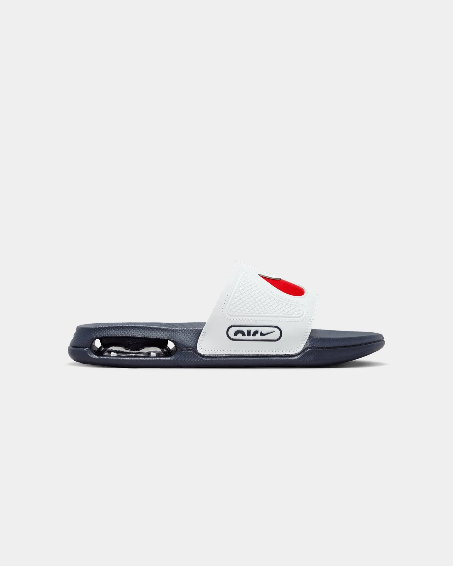 Comfort footbed Autumn Tone Nike Air Max Cirro Slides Photon Dust/University Red