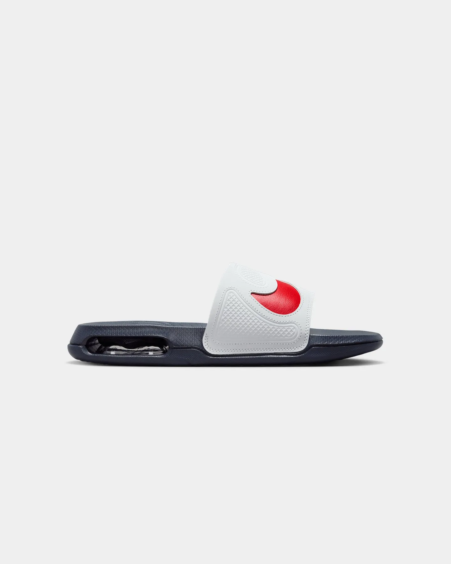 Nike Air Max Cirro Slides Photon Dust/University Red zipper