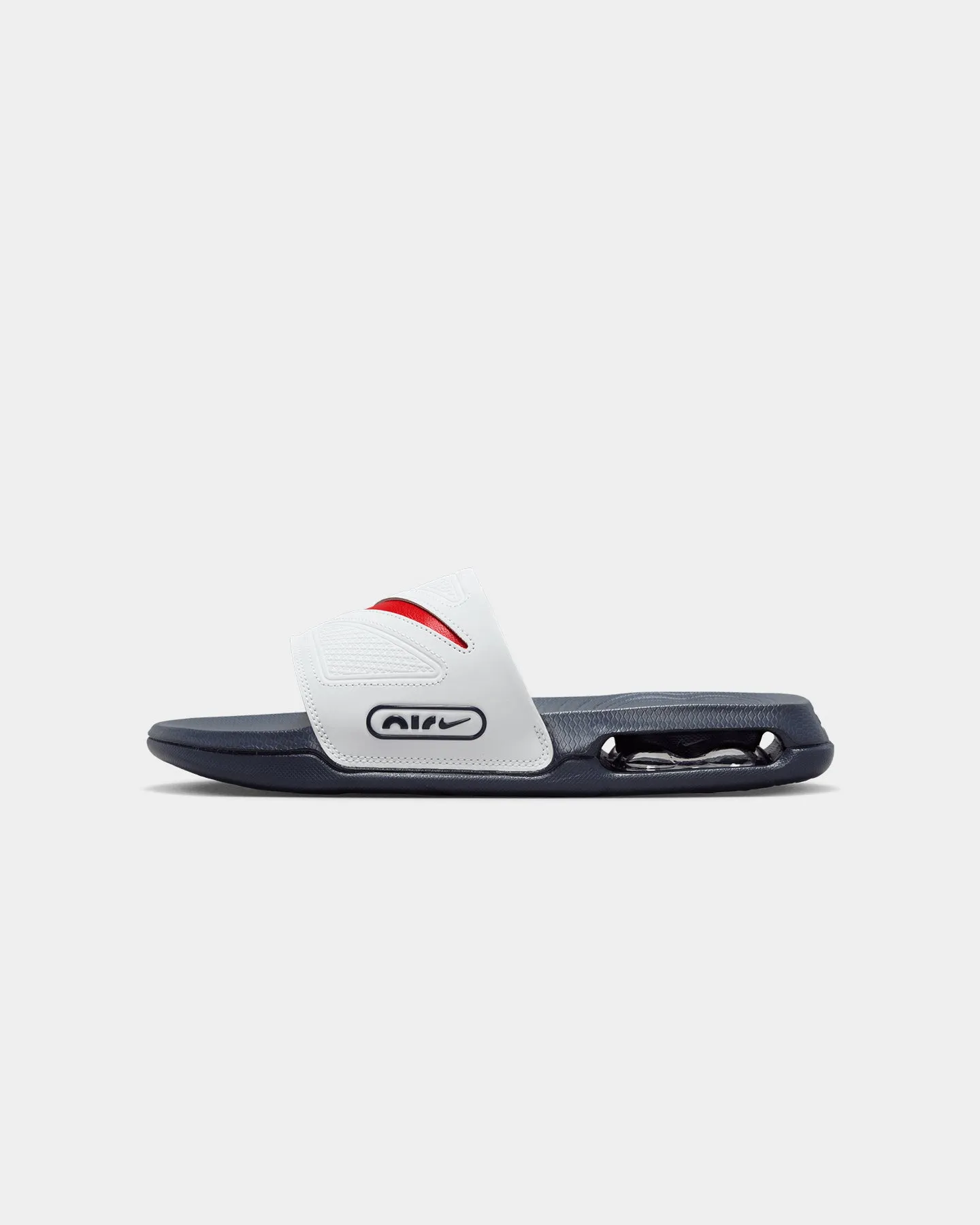 Slip Resistant Nike Air Max Cirro Slides Photon Dust/University Red