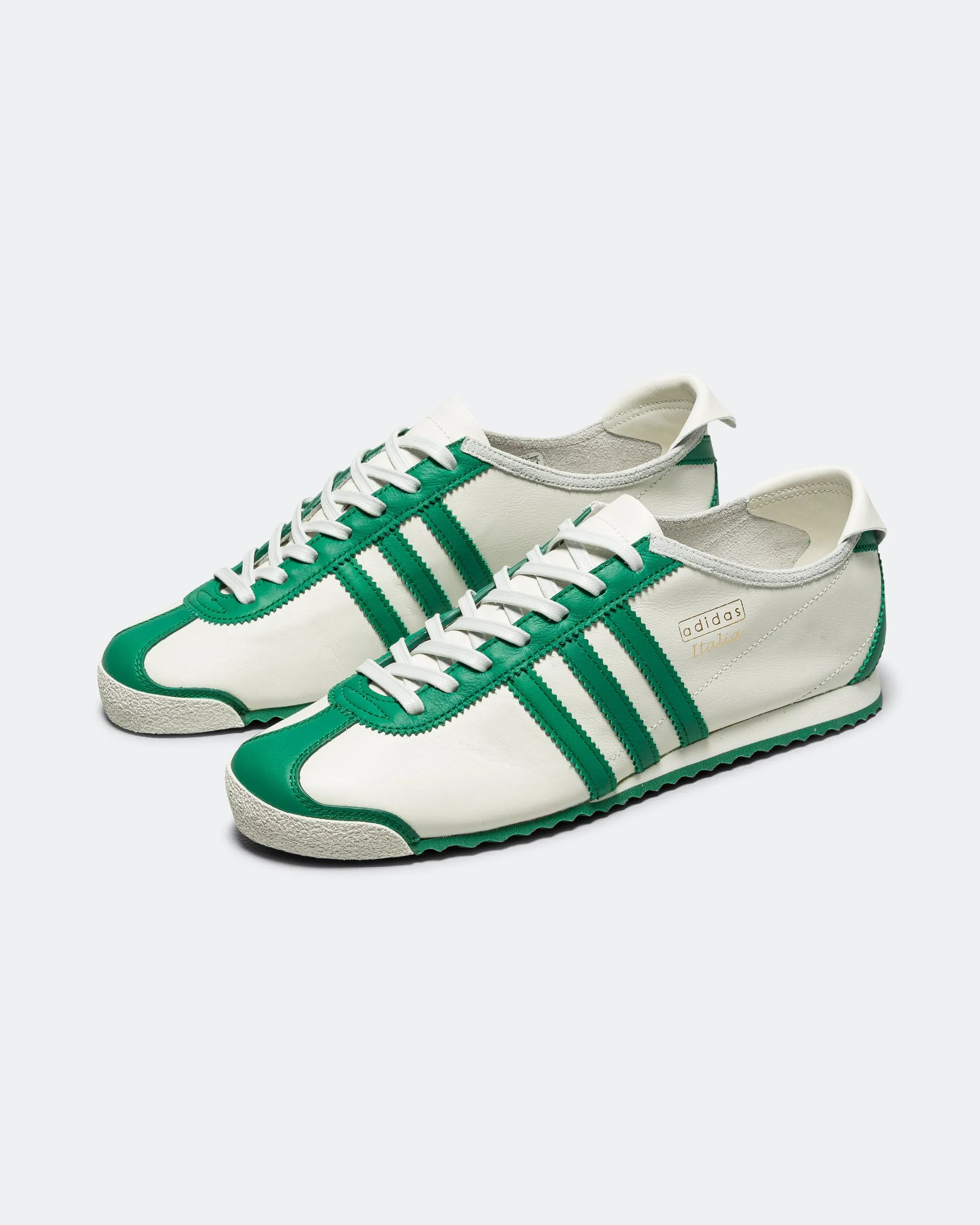 Italia 60's MiI - Core White/Green-Cream White Stable Support