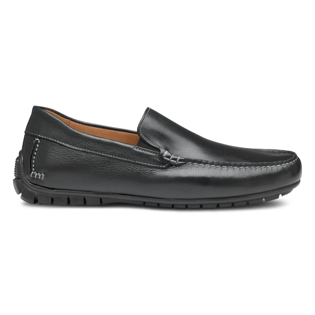 Japan Fit Johnston & Murphy Men's Cort Moc Venetian Black Full Grain Leather