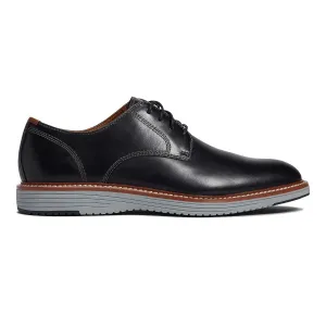 Matte Line Johnston & Murphy Men's Upton Plain Toe Black Full Grain