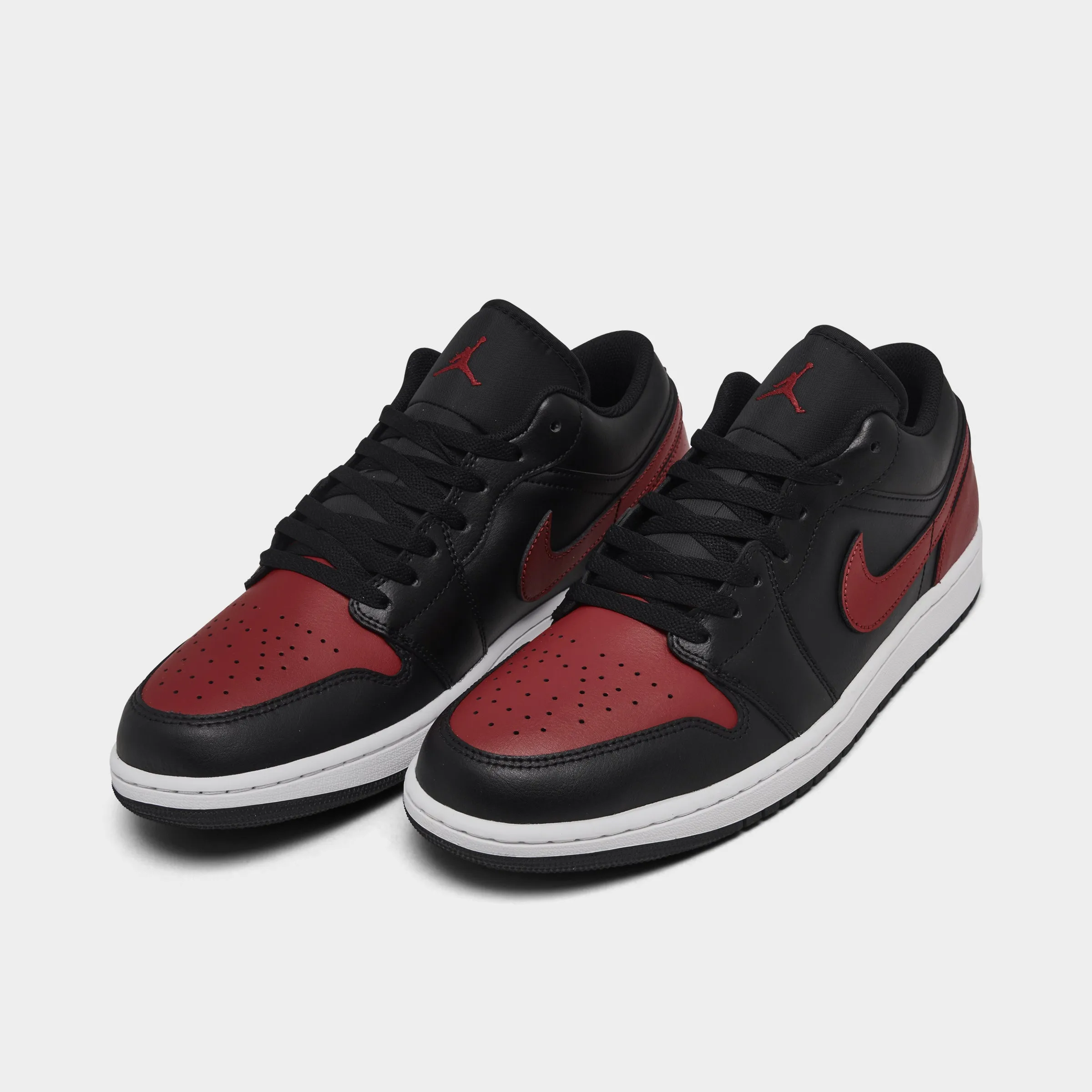 Jordan 1 Low Black / Varsity Red - Summit White Earth Base Best Seller