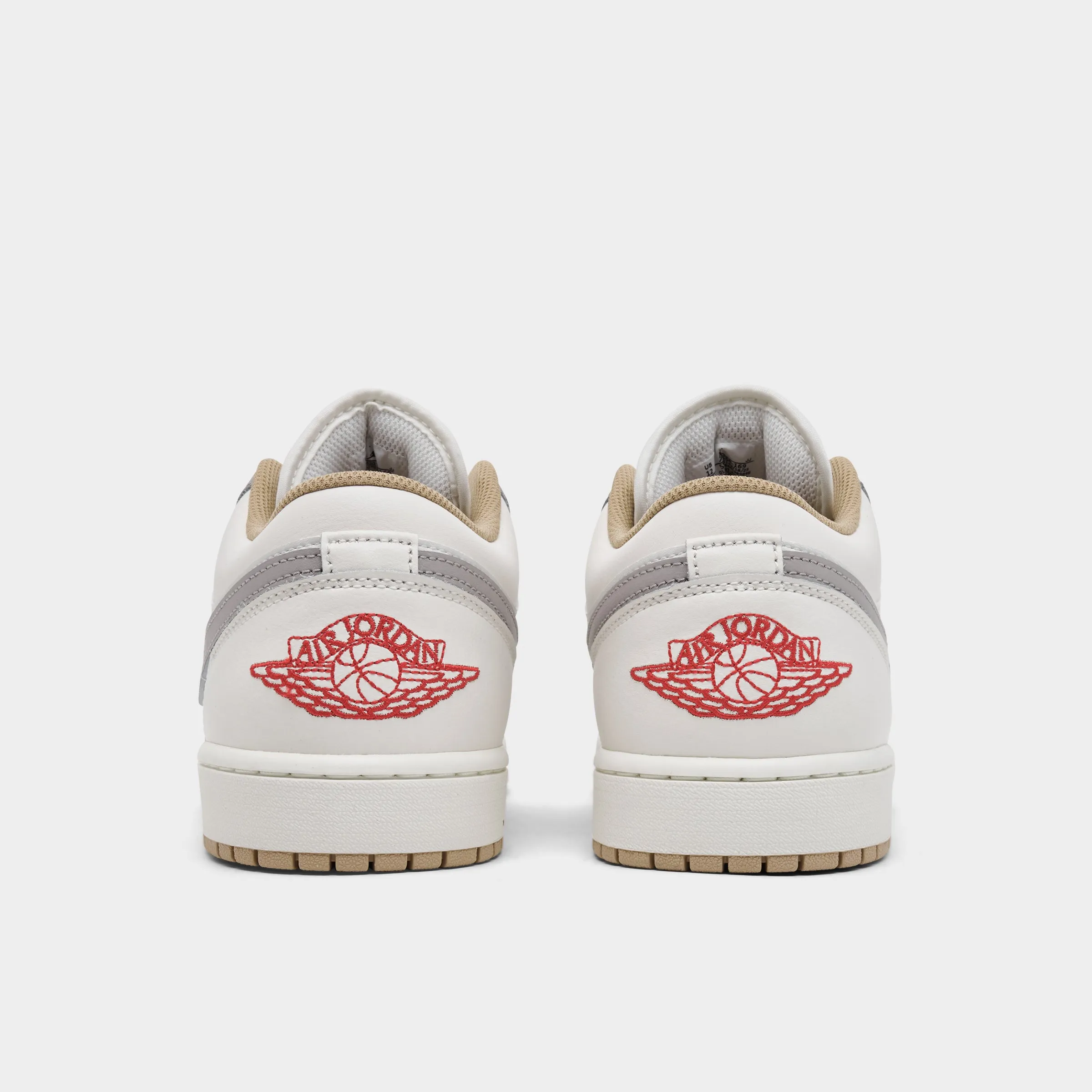 Light Jog Jordan 1 Low Sail/Fire Red-College Grey
