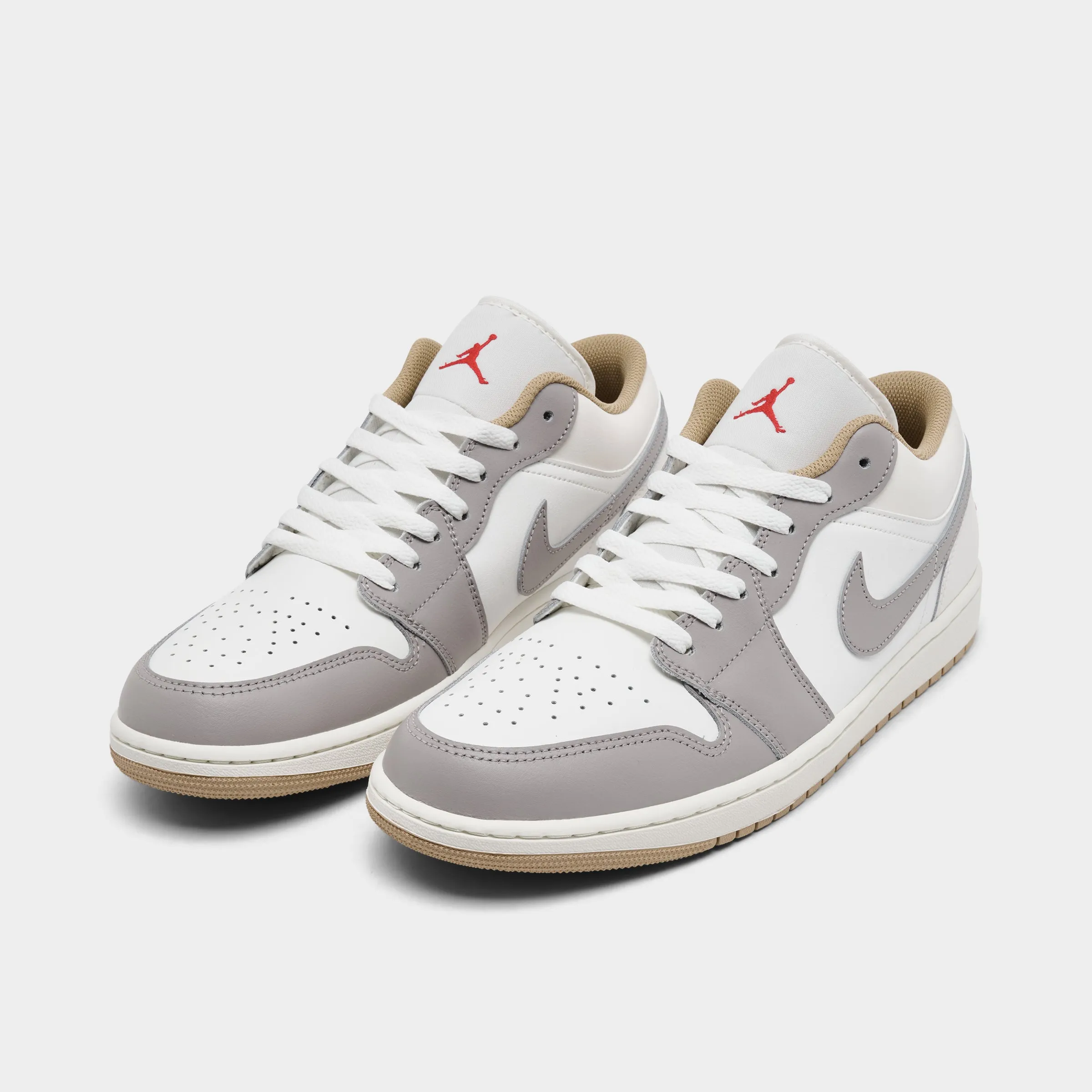 Urban Style Jordan 1 Low Sail/Fire Red-College Grey