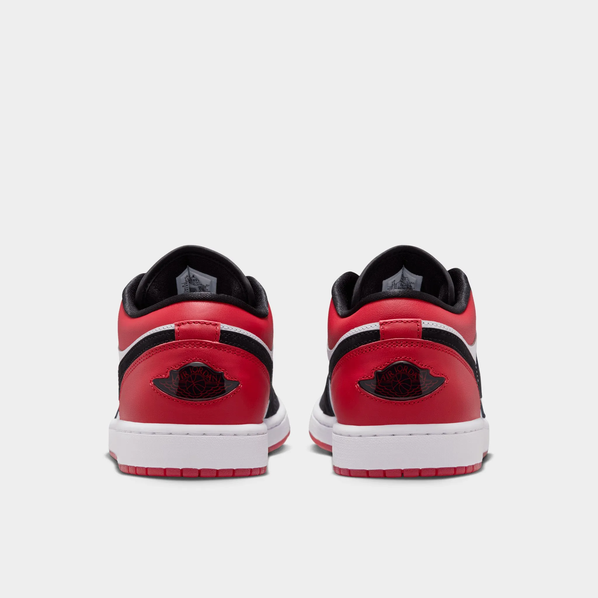 Comfortable Footbed Home Wear Jordan 1 Low White / Black - Varsity Red